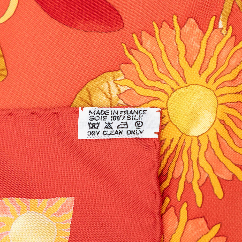 Pre-Loved Hermes Tourne Sols Silk Handkerchief - Picture 6 of 6